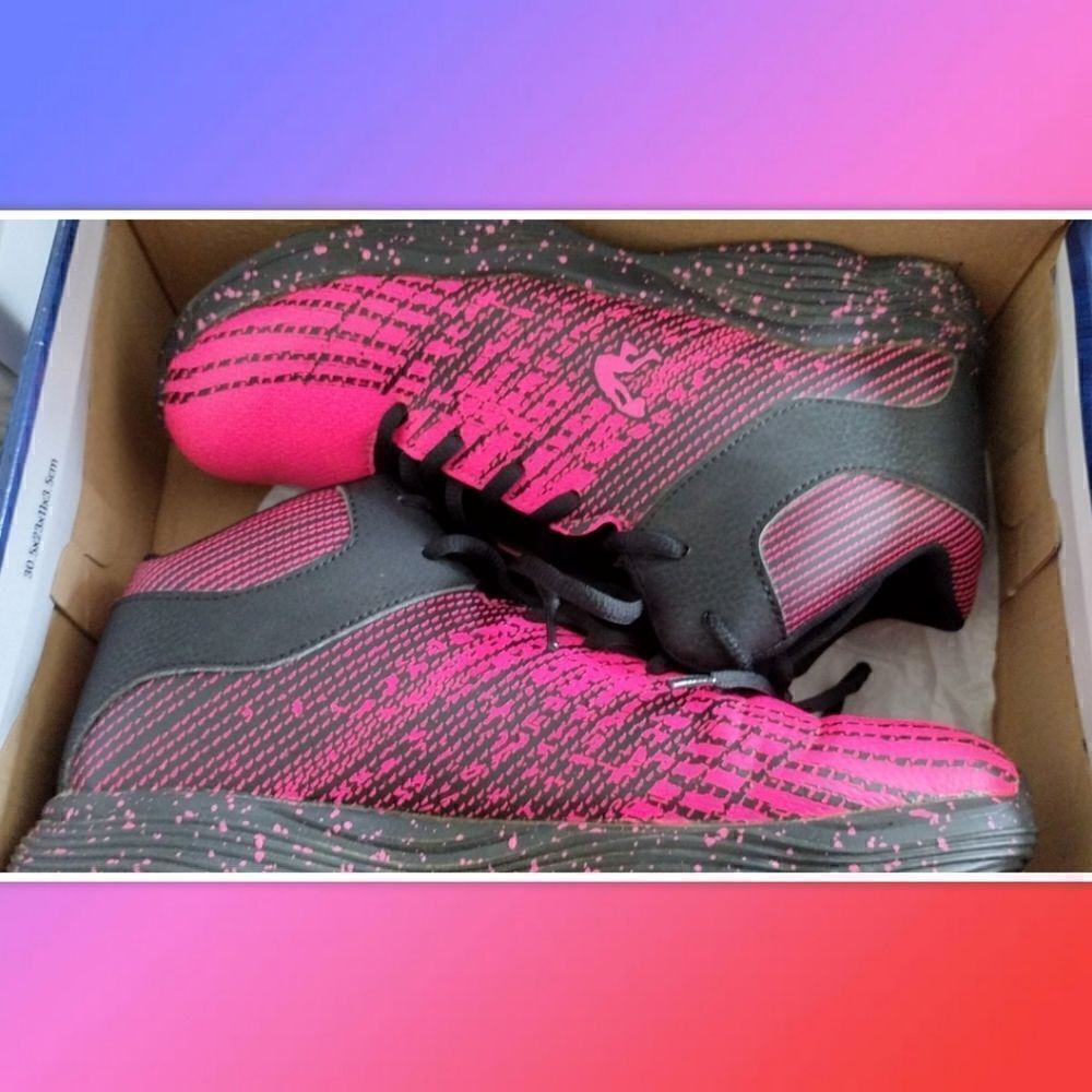 SHAQ NEWBURY 30810-18 BLACK/PINK SNEAKERS SIZE 9
